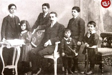 محمد مصدق در زمان تحصیل در نوشاتل سوئیس؛ سال ۱۲۸۹