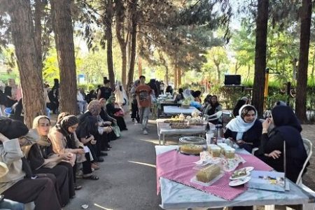 جشنواره کیک و شیرینی با طعم پسته در بوئین‌زهرا برگزار شد