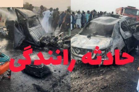 تصادف مرگبار پژو ۴۰۵ با کامیونت در محور سرباز/۷ تن جان باختند