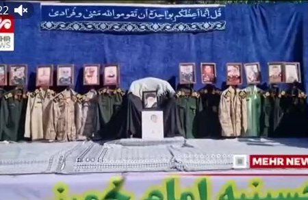 لباس فرماندهان ترور شده در رزمایش امروز جانفدا