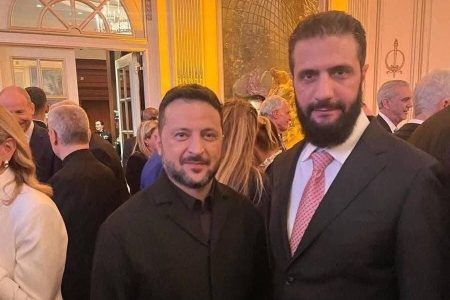 دیدار احمد الشرع و ولودیمیر زلنسکی در نیویورک + عکس