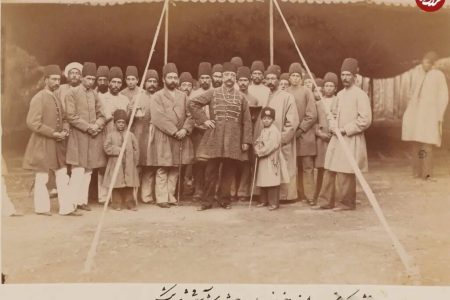 ناصرالدین‌شاه و درباریان در روز جشن آش ییلاقی / عکس