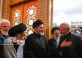 حضور فرزند رهبر شهید انقلاب در یک مراسم ختم/ نماینده آیت الله سیستانی هم بود+ تصاویر