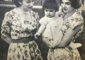 فوزیه فواد در کنار دختر و نوه‌اش در سوئیس؛ سال ۱۳۳۸ / عکس
