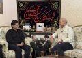 تصاویر حضور قالیباف در منزل رئیس شهید سازمان بسیج مستضعفین؛ از عکس دسته جمعی شهید سلیمانی، شهید سلامی و رهبر شهید تا گفت وگوی رئیس مجلس با خانواده